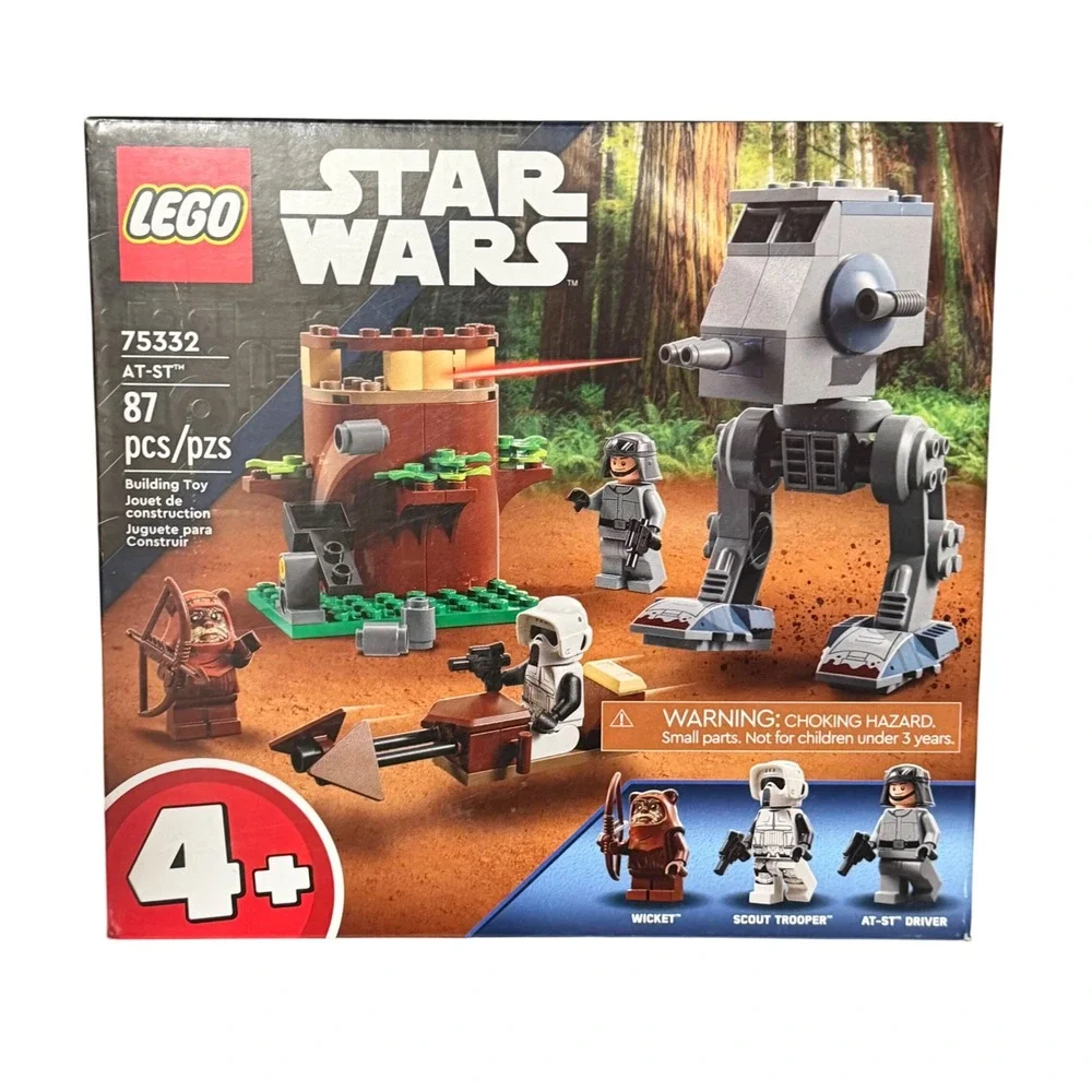 NWT/SEALED LEGO Star Wars AT-ST 75332 Wicket Ewok Scout Trooper 87 Pc